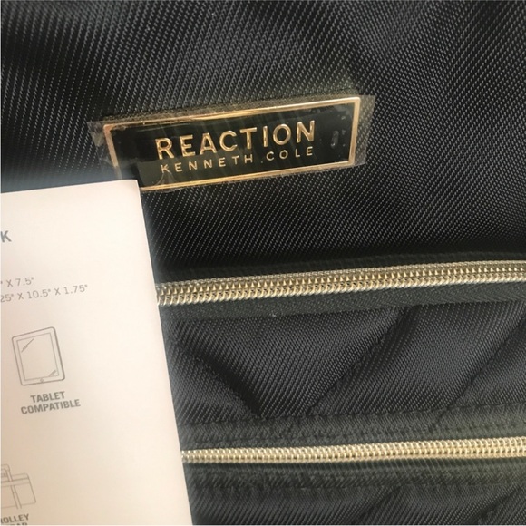 Kenneth Cole Reaction Black Backpack - Picture 5 of 7